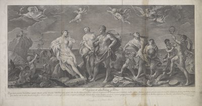 Bacchus en Ariadne door Guido (after) Reni
