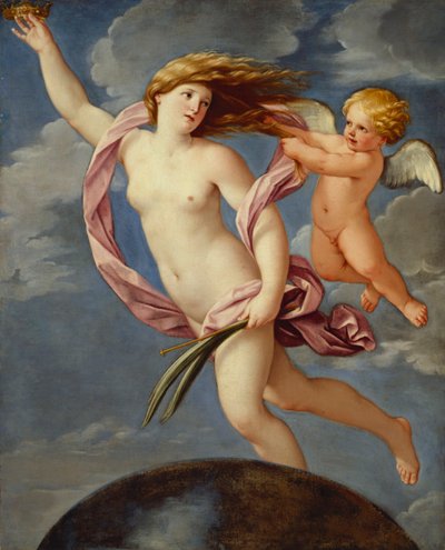Fortuna met een kroon door Guido Reni