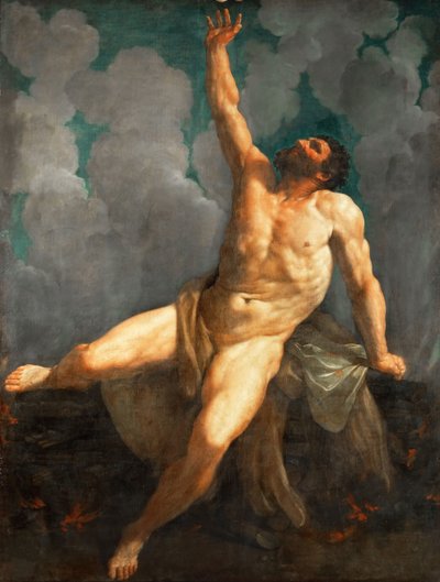 Hercules op de brandstapel door Guido Reni