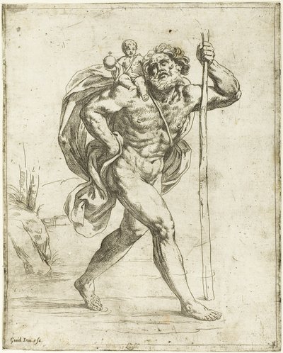 Sint Christoffel door Guido Reni