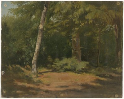 Open plek in het bos door Guillaume Anne van der Brugghen