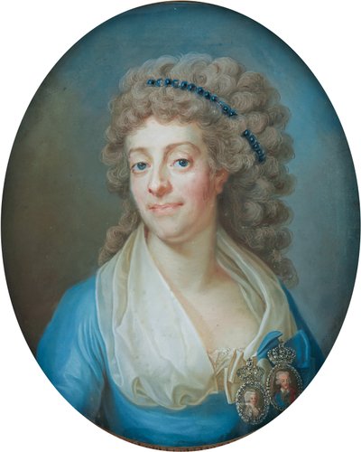 Portret van Hedvig Katarina Piper door Gustaf Lundberg