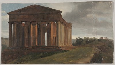 Een tempel in Agrigento, Sicilië door Gustaf Soderberg