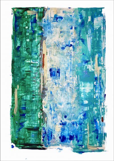 Moderne abstracte oceaankleuren door Gustaf Tidholm