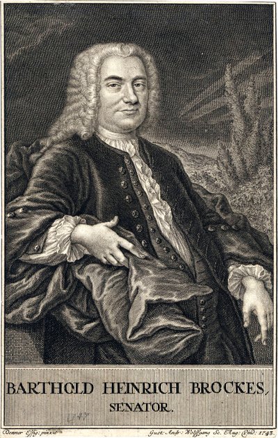 Barthold Heinrich Brockes door Gustav Andreas Wolfgang