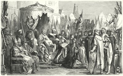 Investituur van Frederik I als markgraaf van Brandenburg door Gustav Bartsch