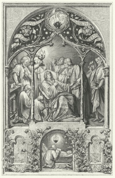 De dood van Maarten Luther door Gustav Ferdinand Leopold Konig