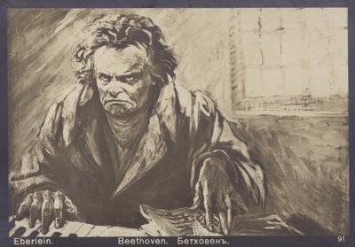 Ludwig van Beethoven, Duitse componist en pianist (1770-1827) door Gustav Heinrich Eberlein