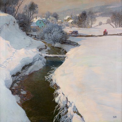 Winter door Gustav Jahn