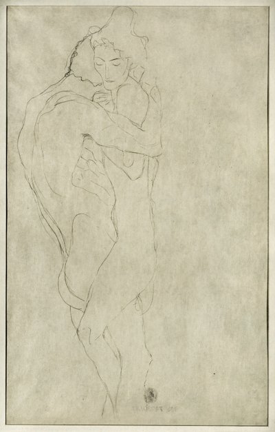 Liefhebbers door Gustav Klimt