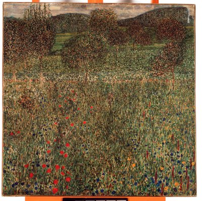 Boomgaard, ca. 1905 (olieverf op doek) door Gustav Klimt