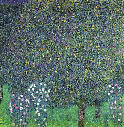 Rozen onder de bomen, ca. 1905 door Gustav Klimt