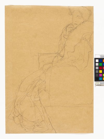 Studie voor het portret van Fritza Riedler door Gustav Klimt