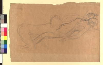Twee vrouwelijke naakten door Gustav Klimt