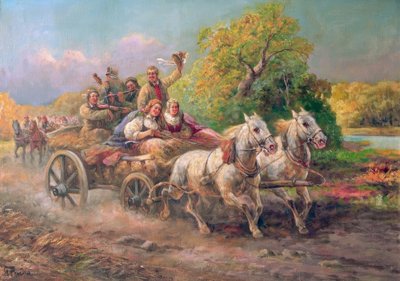 Hongaarse trouwstoet door Gustav Prucha