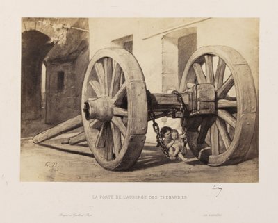 Gustave Brion - De deur van de herberg Thénardier door Gustave Brion
