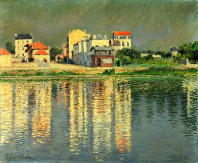 Oevers van de Seine bij Argenteuil, 1889 door Gustave Caillebotte