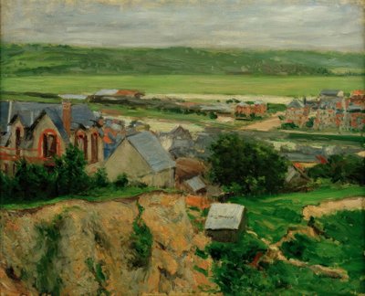 De vallei van de Touques, Trouville door Gustave Caillebotte