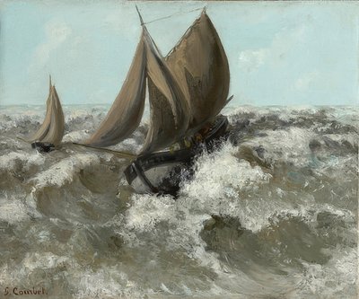De Zeilboot door Gustave Courbet