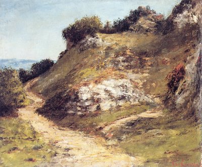 Pad in de Rotsen door Gustave Courbet