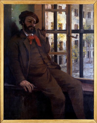 Zelfportret in Saint Pelagie door Gustave Courbet
