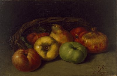 Stilleven met Appels, Peer en Granaatappels door Gustave Courbet