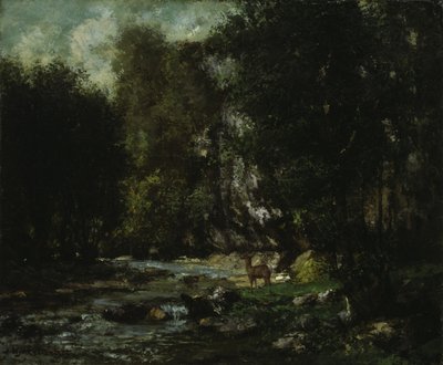 De Beek van Les Puits-Noir, ca. 1855 door Gustave Courbet