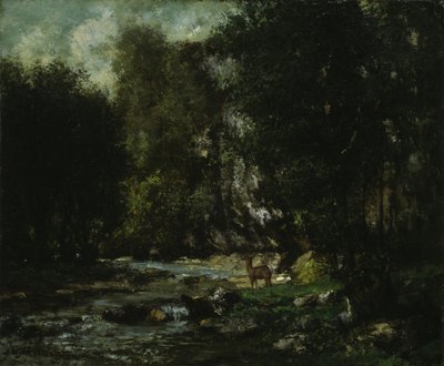 De Beek van Les Puits-Noir door Gustave Courbet