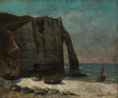 De Klif bij Étretat, na 1872 door Gustave Courbet