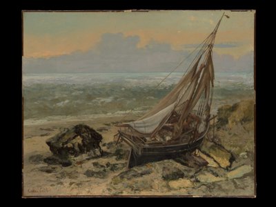 De vissersboot door Gustave Courbet