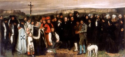 De Begrafenis in Ornans, 1850 door Gustave Courbet