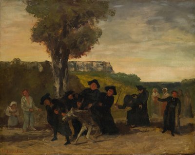De terugkeer van de bijeenkomst door Gustave Courbet