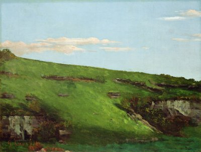 Wiesenhang bij Ornans, 1862 door Gustave Courbet