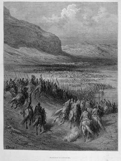 Slag om Antiochië tijdens de eerste kruistocht door Gustave Doré door Gustave Dore