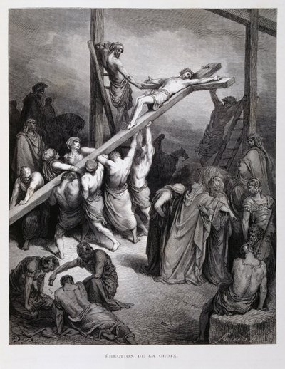 Christus gekruisigd, Illustratie uit de Dore Bijbel door Gustave Dore