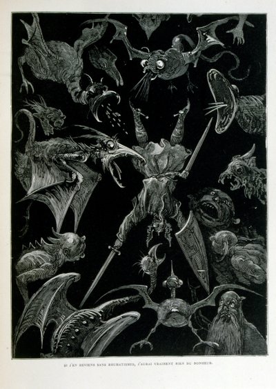 Croque-Mitaine; 1863 illustratie, door Gustave Dore door Gustave Dore