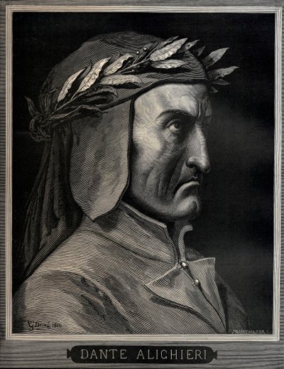 Dante Alighieri 1265-1321, 1860 door Gustave Dore
