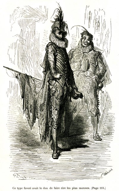 Gravure door Gustave Doré ter illustratie van Théophile Gautier