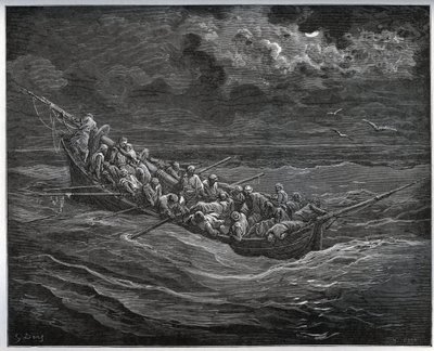 Ontsnapping van Zoraide met de gevangene in de boot vol ontsnappers van Algiers naar Spanje - uit 
