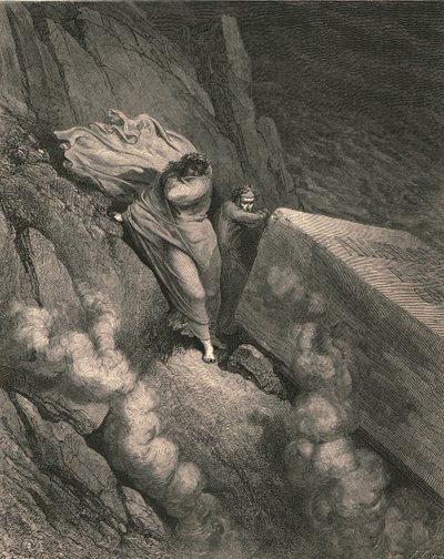 Uit de diepe afgrond, achter het deksel van een groot monument stonden we teruggetrokken door Gustave Dore