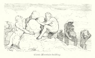 Giants Mountain gebouw (gravure) door Gustave Dore