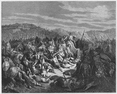 Gustave Dore Bijbel: Slachting van de Syriërs door de kinderen van Israël door Gustave Dore