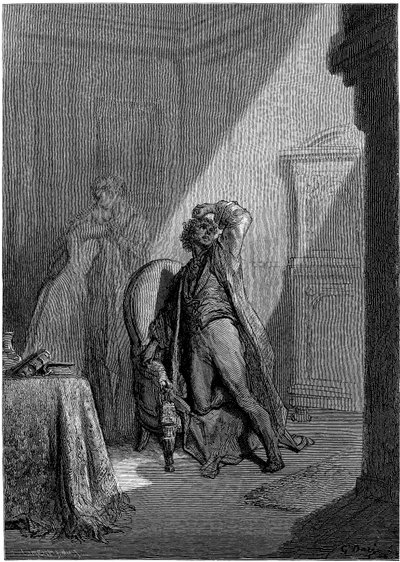 Illustratie door Gustave Dore (1832-1883) voor Edgar Allan Poe