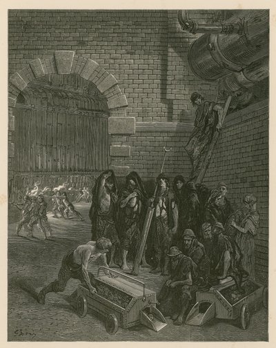 Lambeth Gasfabrieken, Londen door Gustave Dore