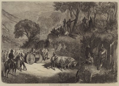 Middagpauze van Calabrische Vrijwilligers door Gustave Dore