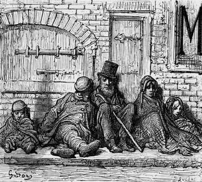 Dakloos!, 1872 door Gustave Dore