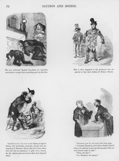 Humoristische en groteske schetsen door Gustave Dore door Gustave Dore