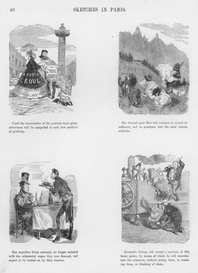 Humoristische en groteske schetsen door Gustave Dore door Gustave Dore