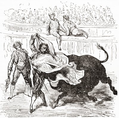 Spanje. Uit Leven en Herinneringen van Gustave Dore, gepubliceerd 1885. door Gustave Dore
