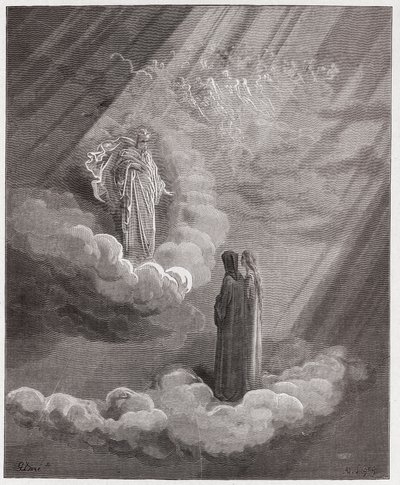 De Goddelijke Komedie (La Divina Commedia), Paradiso, Canto 16: De ziel van Cacciaguida spreekt over Florence - door Dante Alighieri (1265-1321) - Illustratie door Gustave Doré (1832-1883) door Gustave Dore